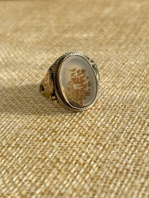 Dendrite Agate Ring – Annagem Jewelry & Art Gallery